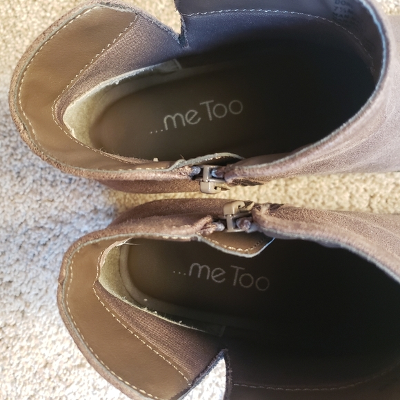 Me too Brown Ankle Booties Size 7.5 - Picture 6 of 7